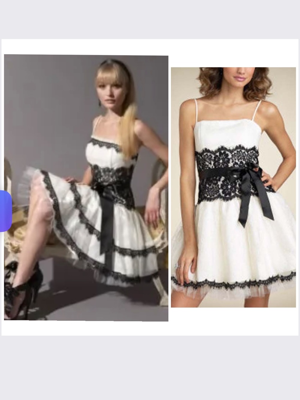 Vintage 90’s White Tulle Lace Party Dress S
